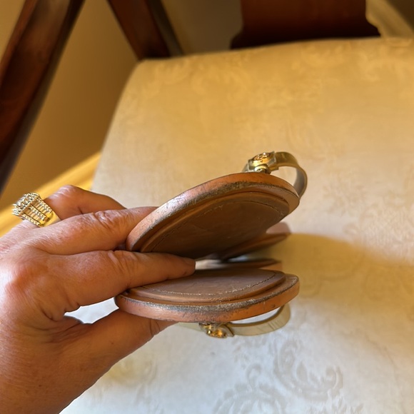 Tory Burch Benton metallic Spark Gold leather sandals - Picture 9 of 14